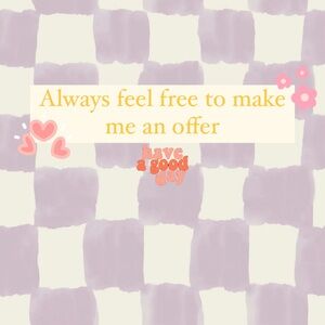 I 🫶🏻 offers 🦋🍒🪩🌸🍑